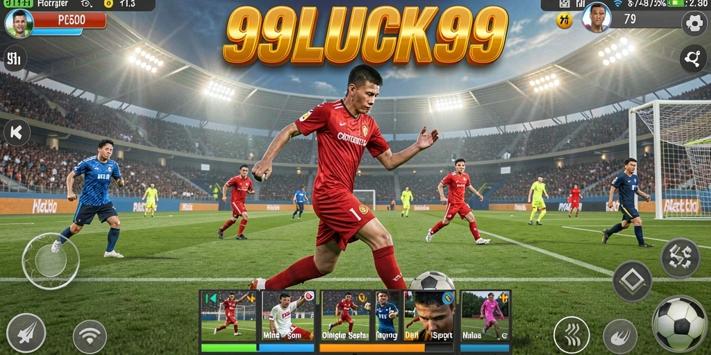 Tampilan gameplay 99LUCK99 dengan aksi olahraga yang seru.