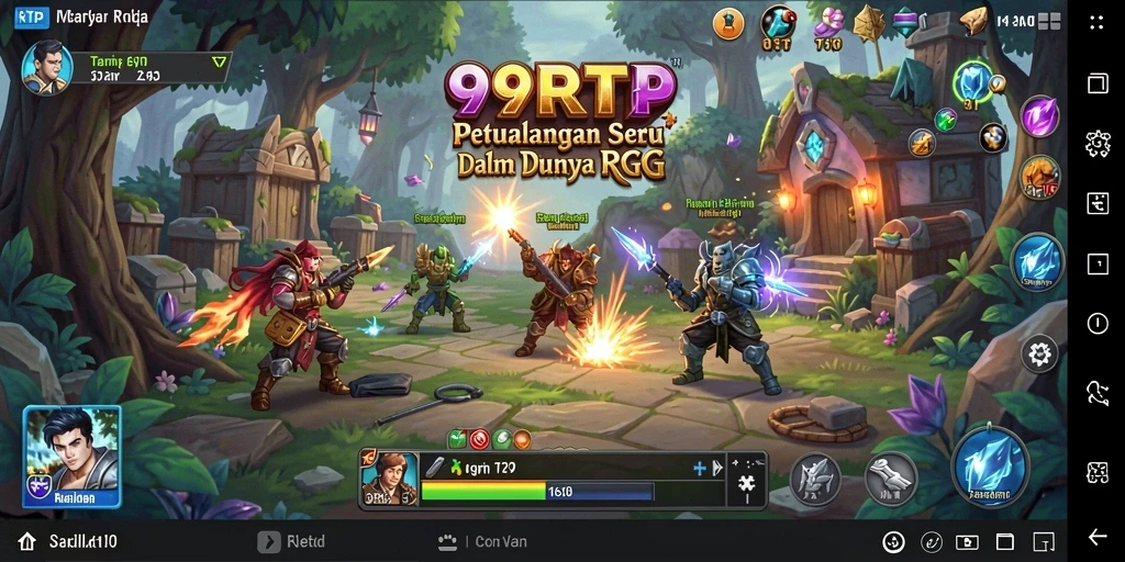 Screenshot gameplay 99RTP dengan aksi pertarungan yang seru.