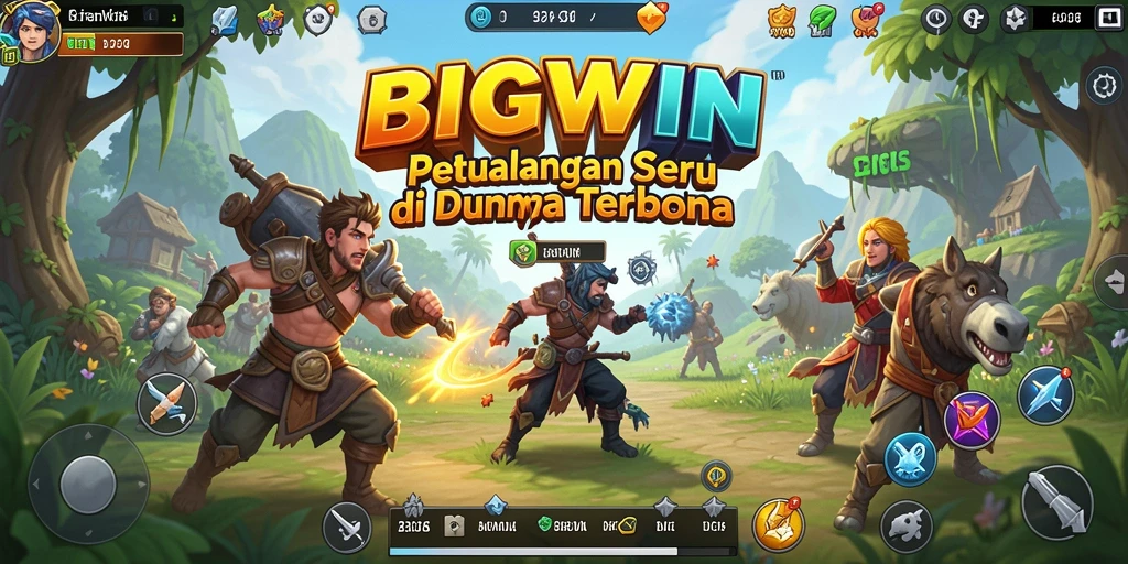 Tampilan gameplay Open World yang mengesankan dalam BIGWIN.