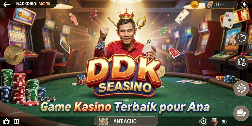 Tampilan gameplay DKK dengan grafis kasino yang menawan.