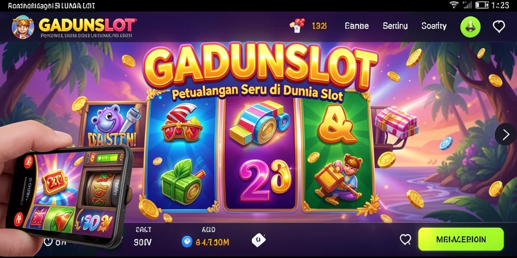 Tampilan gameplay GADUNSLOT yang menampilkan petualangan mendebarkan.