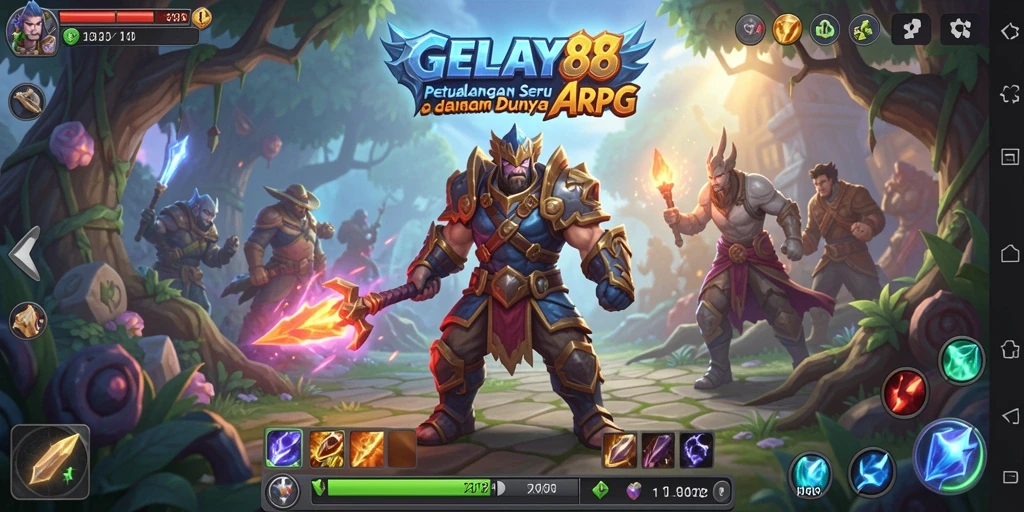 Tangkapan layar menampilkan aksi epik dalam gameplay ARPG.