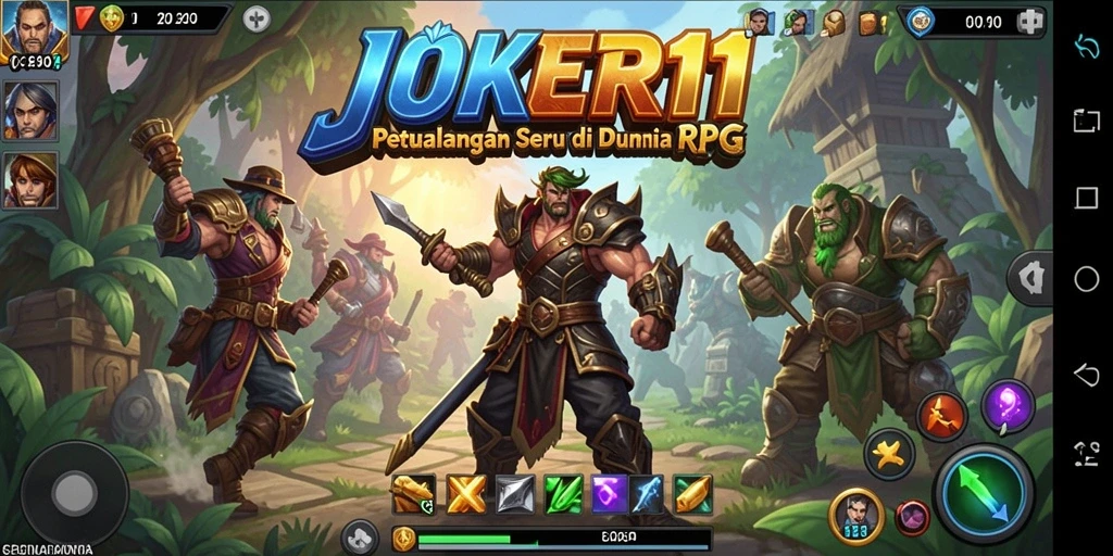 Screenshot menampilkan aksi seru permainan RPG JOKER11.