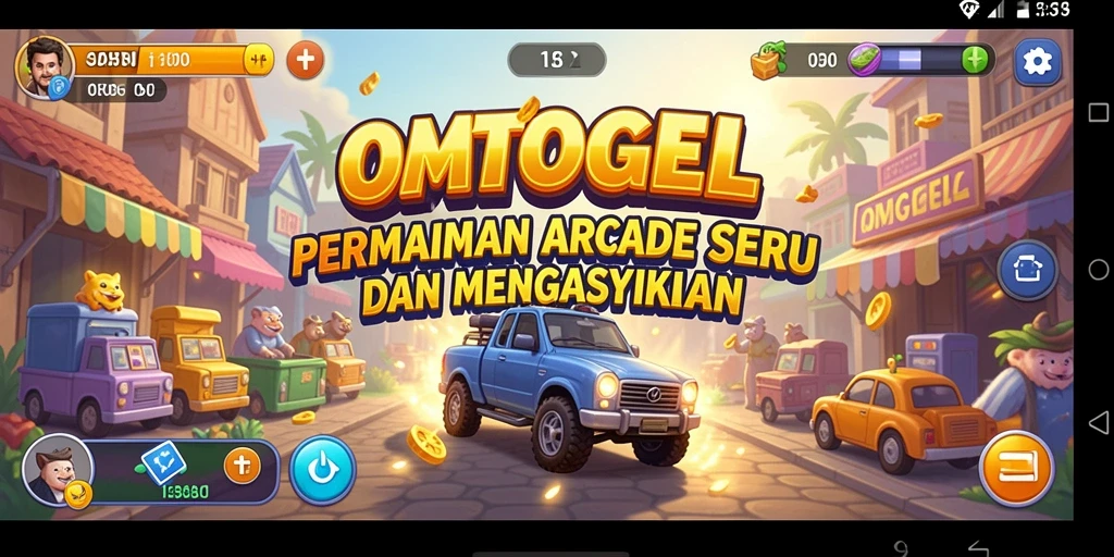 Tampilan gameplay menarik dari OMTOGEL dengan karakter unik.