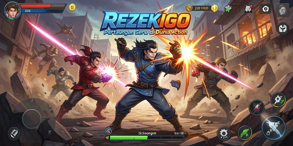 Tampak menarik dengan aksi gameplay REZEKIGO yang intens.