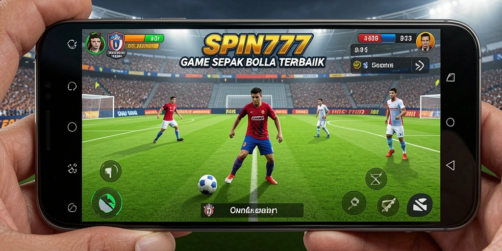 Tampilan gameplay SPIN777 yang mendebarkan dan penuh aksi sepak bola.